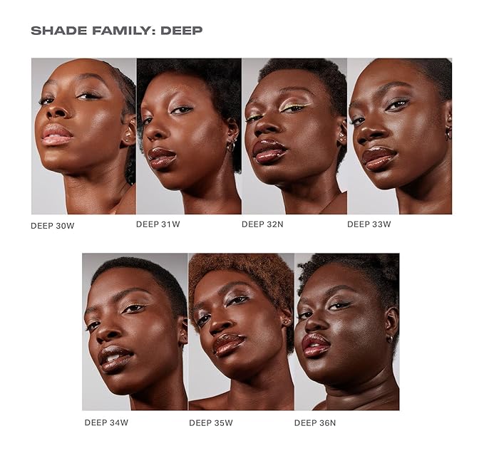 Morphe Lightform Liquid Foundation - Extended Hydration Foundation Makeup with a Lasting, Natural Radiant Finish - Long-Wearing Formula with Buildable, Medium Coverage - Deep 33W (1.01 fl oz)