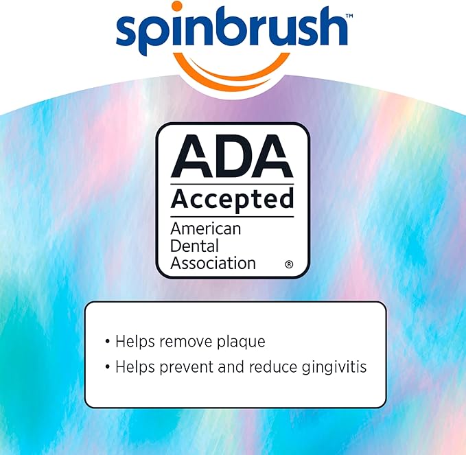 Spinbrush Mermaid & Unicorn Kids Electric Toothbrush 2-Pack, Battery-Powered, Soft Bristles