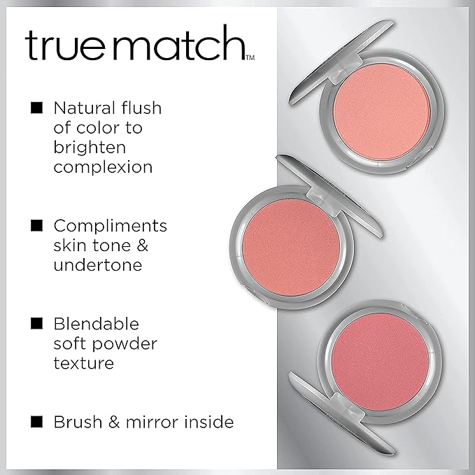 L'Oreal Paris True Match Super-Blendable Blush, Spiced Plum, 0.21 oz