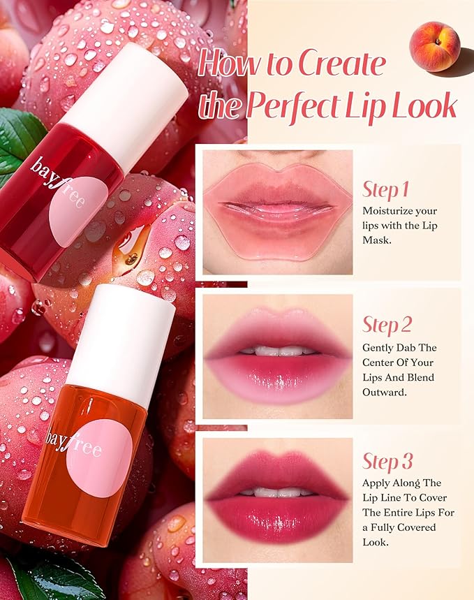 Lip Tint Stain Set, Lip Stain Long Lasting Lightweight Waterproof, Transfer-Proof, Non-sticky, Lip Makeup Matte Finish