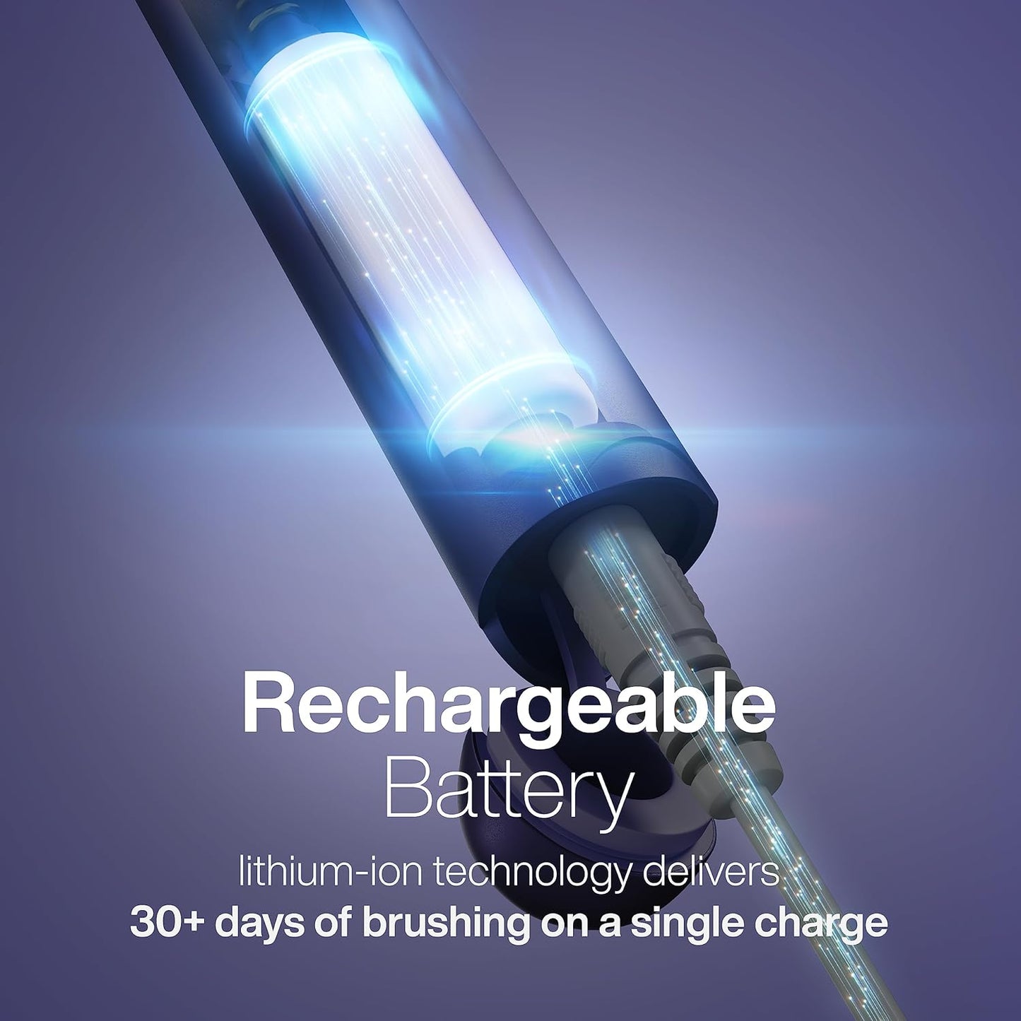 Aquasonic Icon ADA-Accepted Rechargeable Toothbrush | Magnetic Holder & Slim Travel Case | 2 Brushing Modes & Smart Timers | Gentle Micro-Vibrations (Lilac)