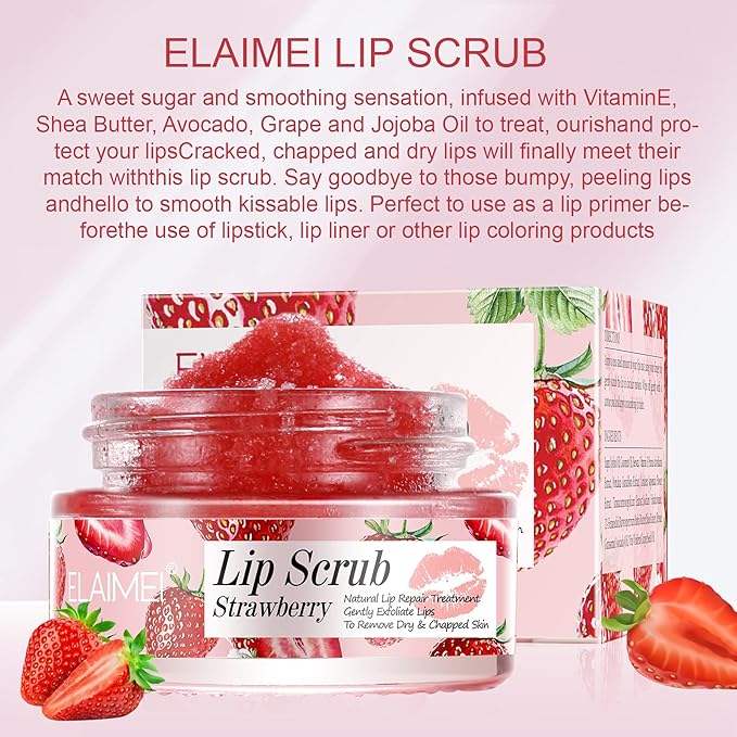 Lip Scrub, Exfoliator & Moisturizer, Lip