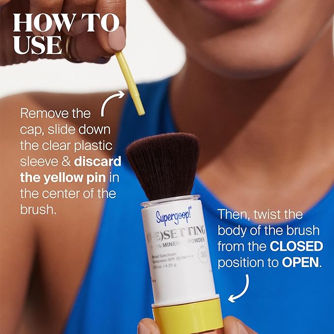 Supergoop! (Re) setting 100% Mineral Powder, Light - 0.15 oz