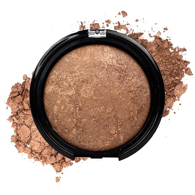 Palladio Baked Bronzer, Highly Pigmented and Easy to