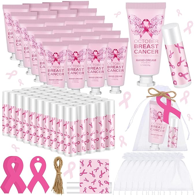 50 Set Breast Cancer Awareness Gifts Tag