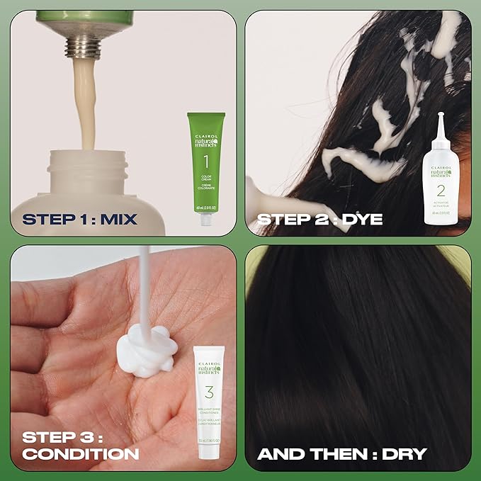 Clairol Natural Instincts Demi-Permanent Hair Dye, 6BZ Light Caramel Brown Hair Color, Pack of 1