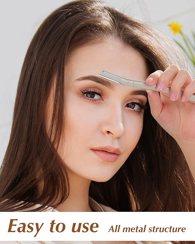 Dermaplane Razor for Face Professional, Facial Razors for Women&Men Face with 20 Blade Refills, Eyebrow Razor for Women and Men