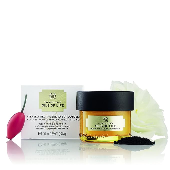 The Body Shop Oils of Life Intensely Revitalising Eye Cream Gel, 0.69 oz.