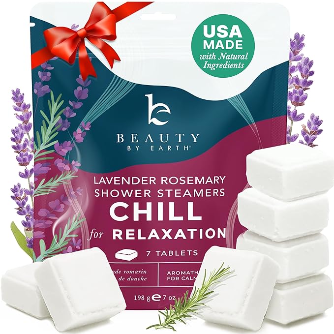 Shower Steamers Aromatherapy - USA Made with Natural Ingredients & Lavender Oil, Mothers Day Gifts, Large Shower Bombs for Stress Relief, Relaxing Spa Gifts for Women & Men, Luxury Gifts for Mom