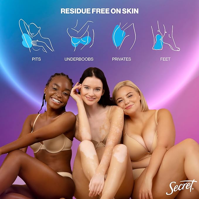 Secret Whole Body Deodorant Cream for Women, Peach & Vanilla Blossom Scent, Aluminum Free Deodorant, 72 HR Odor Protection, 3.0 oz