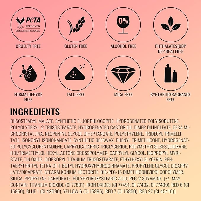 Oulac Nude Lipstick for Women with Metallic 3D Shine Lightweight Hydrating Formula, High Impact Lip Color, Vegan Beauty, Full Coverage Lip Makeup, Christmas Gifts for Women, Pure Envy(07)