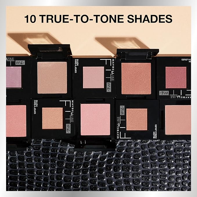 Maybelline Fit Me Blush, Lightweight, Smooth, Blendable, Long-lasting All-Day Face Enhancing Makeup Color, Pink, 1 Count