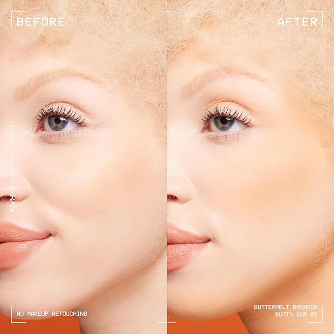 NYX PROFESSIONAL MAKEUP Matte Buttermelt Bronzer, Longwear Face Makeup with Up to 12 Hours of Wear, Vegan Formula - Butta Cup