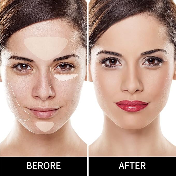 5 In 1 Multi-Use Correcting Concealer Palette,Waterproof Long