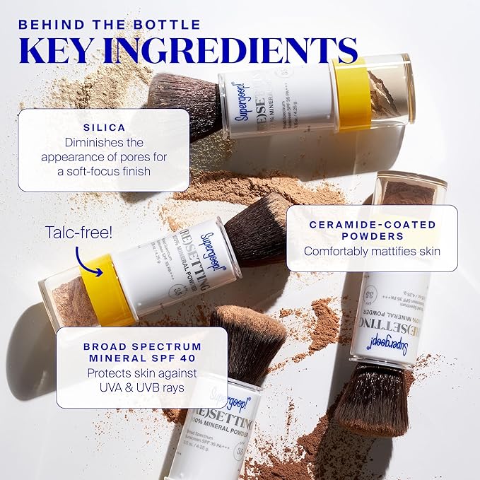 Supergoop! (Re) setting 100% Mineral Powder, Medium - 0.15 oz