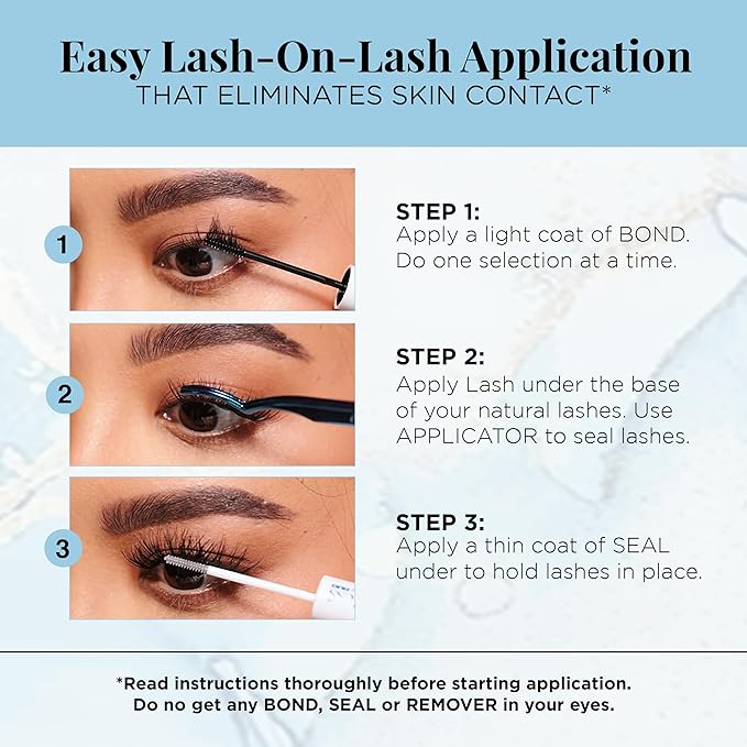 Ardell Seamless Underlash Lash Extensions Kit - DIY Lash Clusters, Eyelash Extension Kit, FauxMink M Curl, Up To 5 Applications - 32 Count, 1-Pack