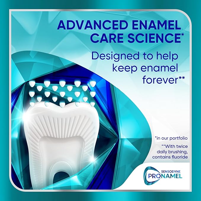 Sensodyne Pronamel Clinical Enamel Strength Toothpaste, Whitening Action, 3.4 oz (3 Pack)