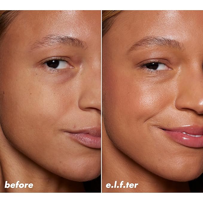 e.l.f. Halo Glow Skin Tint SPF 50, Tinted Moisturizer For Light, Buildable Coverage, Creates A Natural Glow, Vegan & Cruelty-Free, 11 Tan Warm