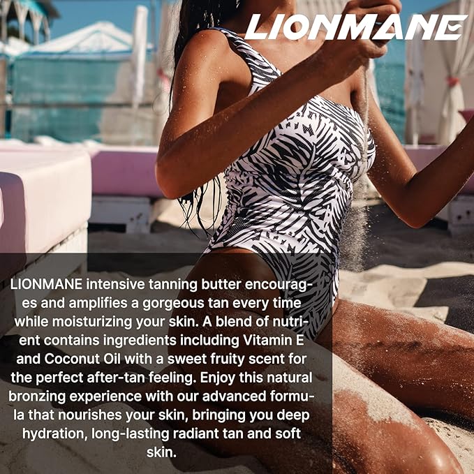 Tanning Lotion, Accelerator Tanning Cream Self Tanner Gel for Outdoor & Indoor Skin Tanning SunBeds, Intensive Powerful Tan-boosting Butter, Achieve Brown Natural Tan Skin,200g (Coconut)