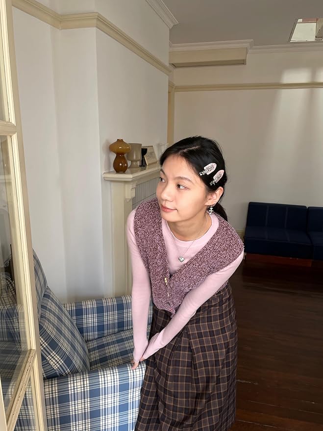 Tagi. Metal Floret Hair Clips, 2 Pack Hair Pins for Thick Hair Styling Accessories (Tortoiseshell Cocoa)