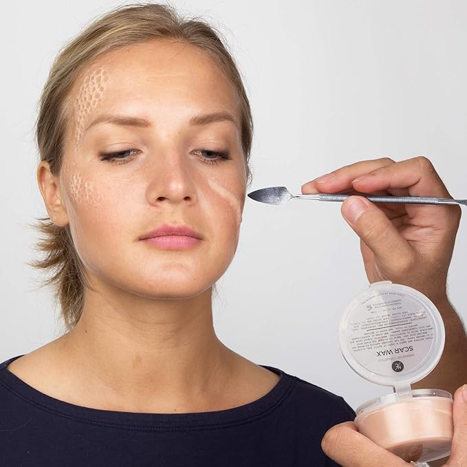 Starter Effects Kit, 6-Color Bruise Wheel, Scar Wax, and Scab Blood Paste, Professional SFX Makeup Set With Applicators