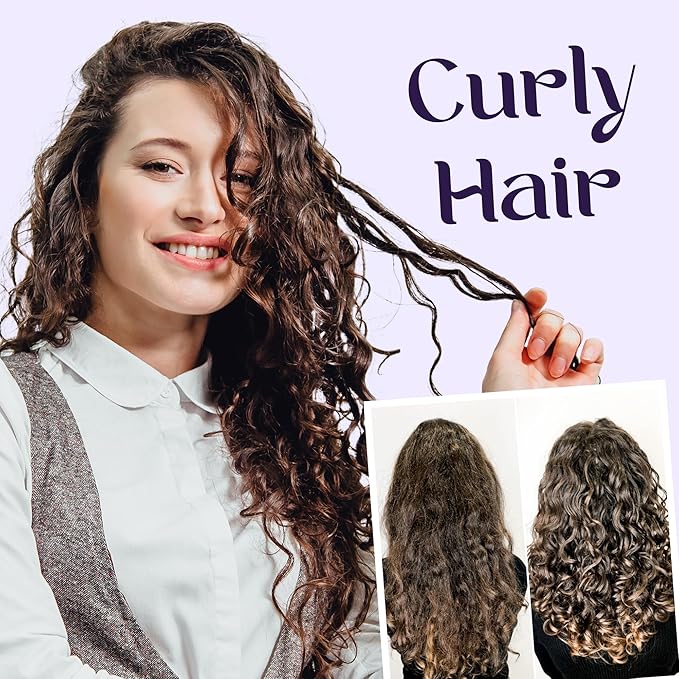 Herbishh Just Curls Weightless Hair Mousse (69g), Volumizing Mousse for Curly & Wavy Hair, Anti-Frizz Styling Foam Mousse, Flexible Hold, Hydrating & Non-Sticky, Travel-size Aerosol Product