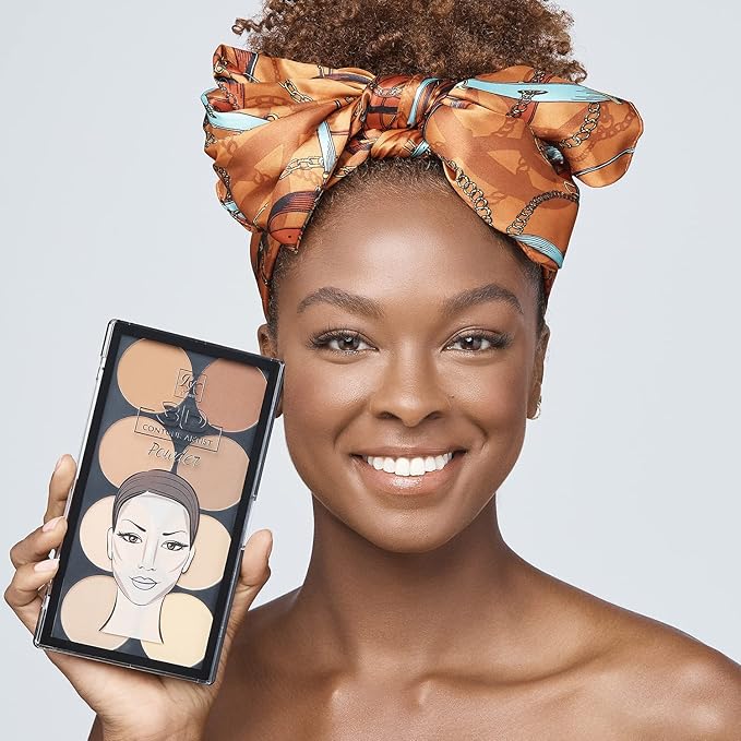 Ruby Kisses 3D Powder Contour Palette Medium Dark