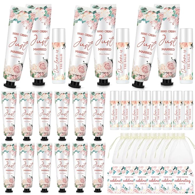 25 Set Wedding Lip Balms and Wedding(Floral)