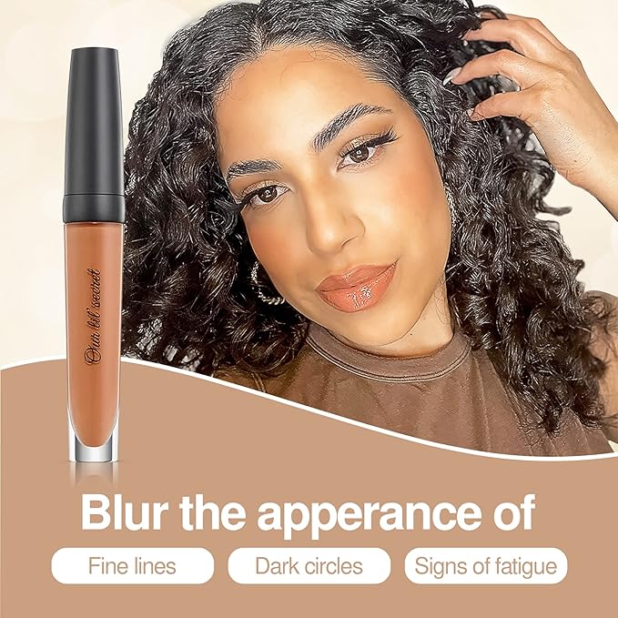 Frankie Rose Cosmetics Our Lil’ Secret Concealer – Sweat-Proof & Matte Under Eye Concealer, Long Lasting Concealer Full Coverage For Fine Lines, Dark Circles & Hide Imperfections - Truffle