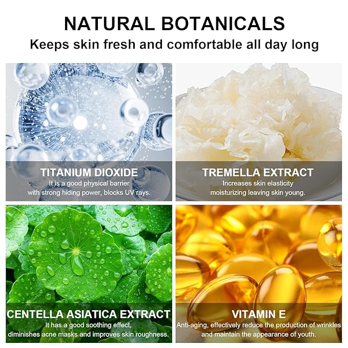 Mushroom Head Air Cushion CC Cream Foundation BB Cream Foundation Makeup Moisturizing CC Cream Liquid Foundation,Concealer Lasting Makeup Foundation Even Skin Tone Makeup Base Primer (#04 Nude)