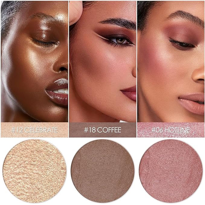 3 Pcs MEDIUM-DEEP Contour Stick Set,Cream Blush & All Skin