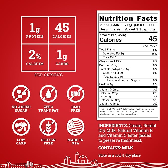 Hoosier Hill Farm Heavy Cream Powder, 25LB (Pack of 1)