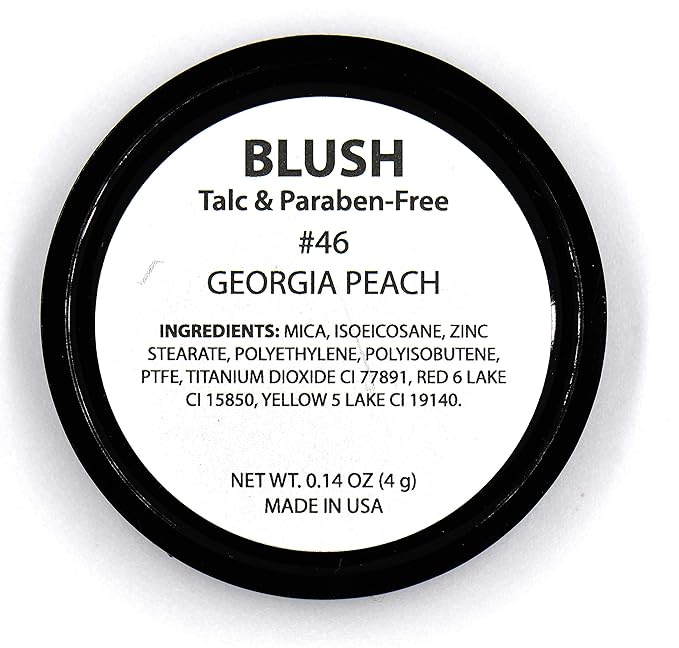Georgia Peach Orange Tangerine Summer Blush Pressed Cheek Cruelty Free 4 G