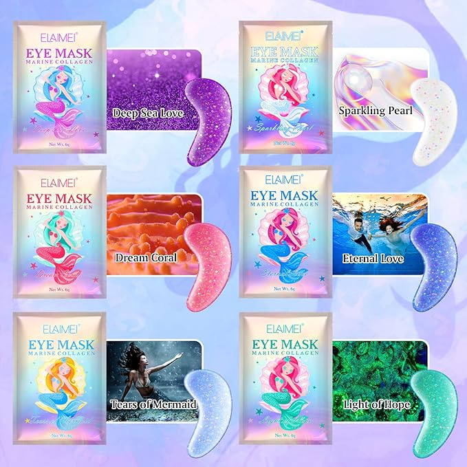 Under Eye Patches(18 Pairs) for puffy eyes - Eye Mask with Natural Marine Collagen, Diminish dark circles, Wrinkles, Hyaluronic Acid - Anti-Aging Under Eye Mask for Face Care