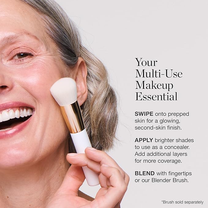 Ogee Sculpted Complexion Foundation Stick (Larch 2.25C - Light Medium, Beige Undertones) Full Coverage Foundation Makeup - Instantly Balance & Even Complexion - 70% Organic Ingredients