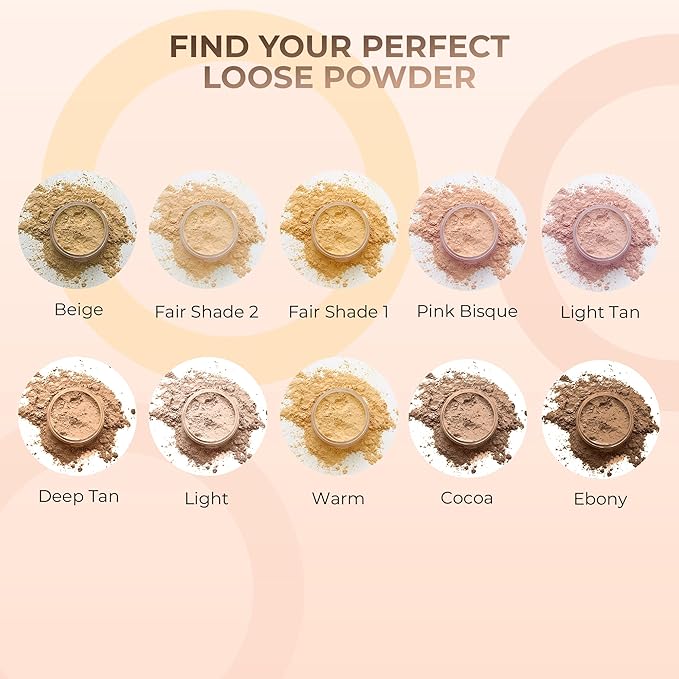 (8 Ounce) (EBONY) Foundation Powder Refill By Sweet Face Minerals, Lightweight Mineral Loose Makeup Powder with SPF 20, Full Coverage Flawless Finish, Talc-free, Cruelty-Free, Refillable Pouch