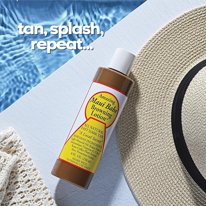 Maui Babe Browning Lotion 8 Ounces (Pack of 2)