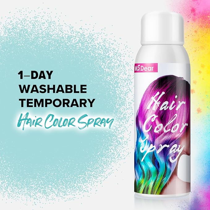 Light Blue Hair Spray Color