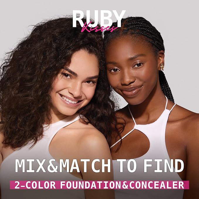 Ruby Kisses 3D Face Creator Cream Foundation & Concealer, 12 Hours Long Lasting, Medium to Full Coverage, Non-Greasy, Ideal for Makeup & Contour Palette (Level 12)