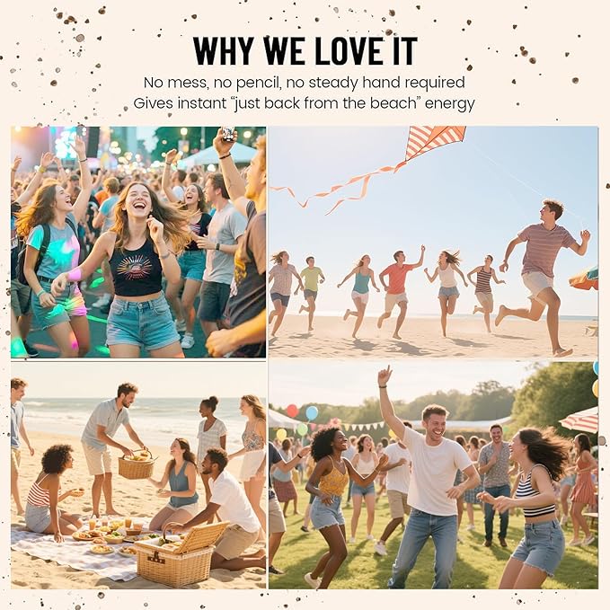 Freckle Stamp - Freckle Pen Waterproof, Long Lasting Fake Freckles, Quick Dry 5-Point Faux Freckles Stamp Cushion Stain Marker in One Press Natural and Lifelike Sunkissed Pencil Tool Makeup (#1-Light)