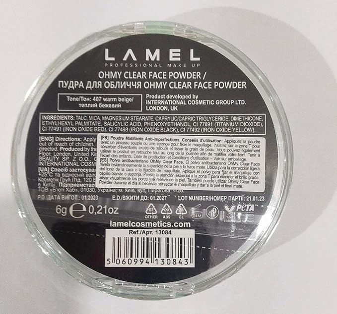 Lamel OhMy Clear Face Powder - Light Natural