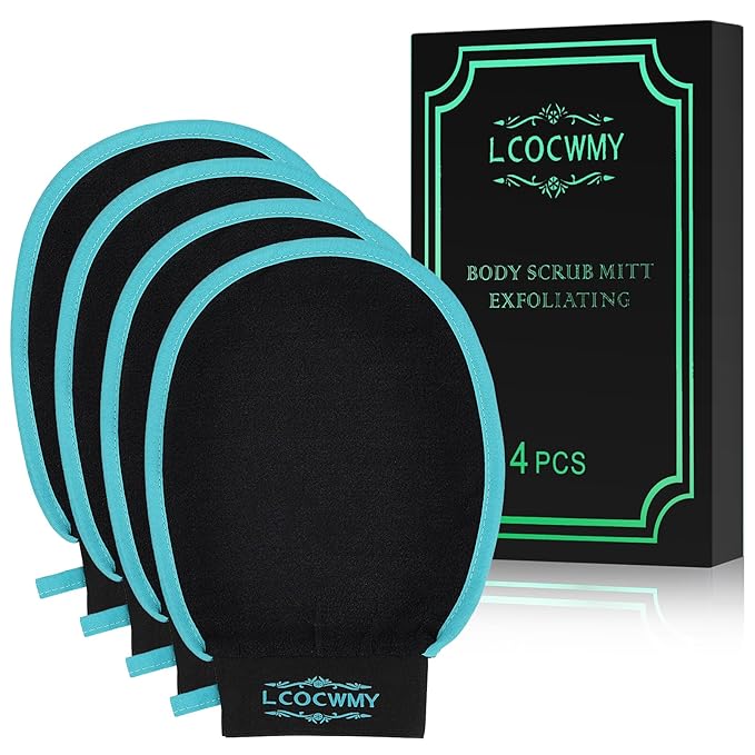 Exfoliating gloves, (4pcs) durable body