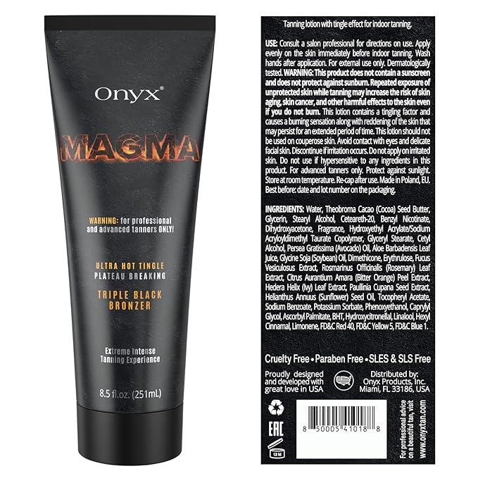 Onyx Magma Tingle Tanning Lotion