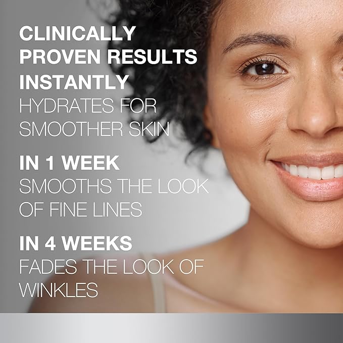 Neutrogena Retinol Face Moisturizer Cream, Rapid Wrinkle Repair, Anti-Wrinkle Night Moisturizer Cream, Anti-Wrinkle Face & Neck Cream Moisturizer with Hyaluronic Acid & Retinol, Paraben-Free, 1 fl. oz