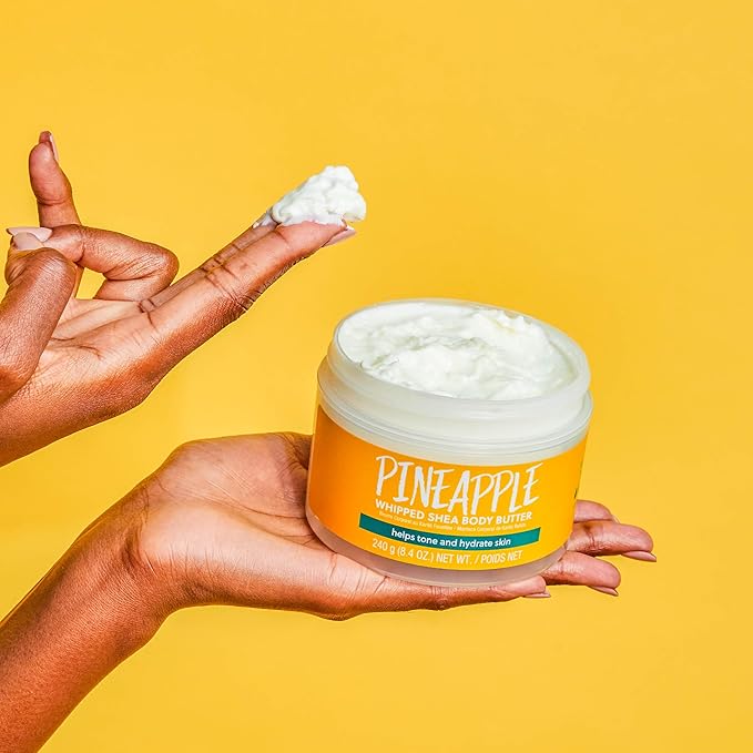 Tree Hut Pineapple Whipped Shea Body Butter | Long-lasting Hydration Leaves Skin Feeling Soft & Moisturized | Lightweight | Nourishing Essential Body Care | 8.4 fl oz.