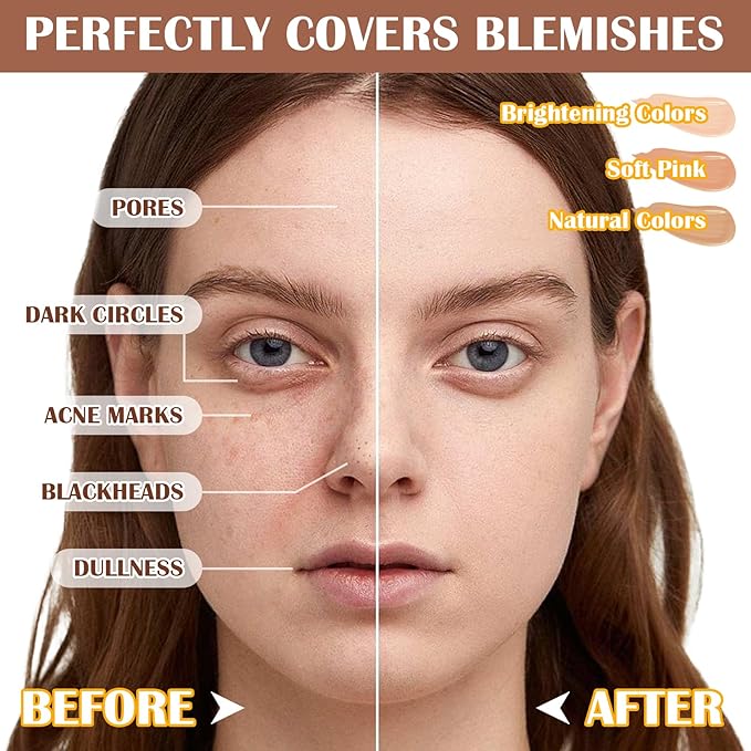 3 Colors Correcting Concealer Palette,Concealer Contour Foundation Makeup Dark Circles,Acne,Blemish