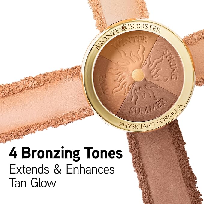 Physicians Formula Bronze Booster Glow-Boosting Season-to-Season,Customizable Seasonal Glow, - Medium-to-Dark