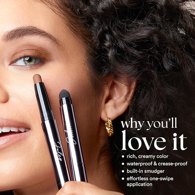 Julep Eyeshadow 101 Cream-to-Powder Waterproof Shadow Stick – Meadow Shimmer – Long-Lasting, Crease-Proof, Earthy Green Shimmer Cream Eyeshadow with Built-in Smudger