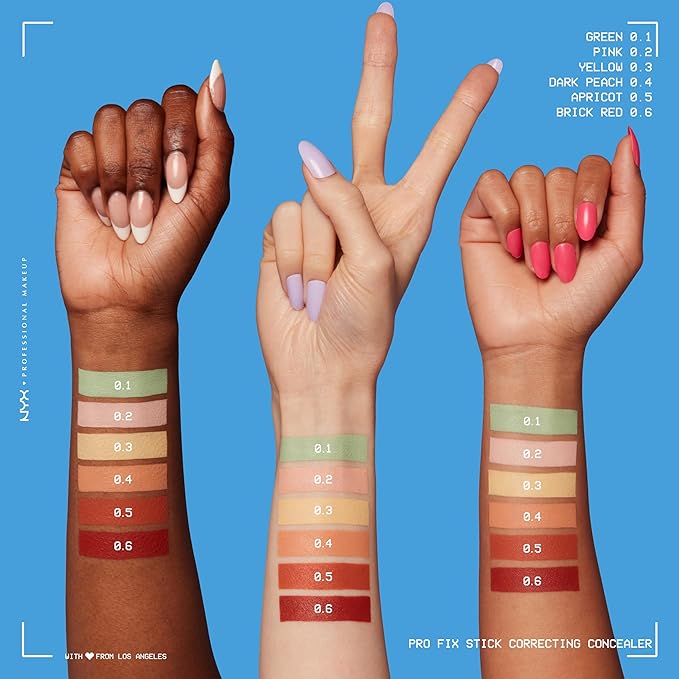 NYX PROFESSIONAL MAKEUP Pro Fix Stick Correcting Concealer, Buildable Medium Coverage Concealer Stick - Dark Peach