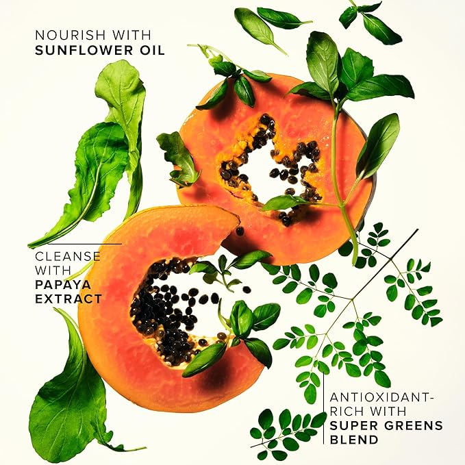 Farmacy Makeup Remover Cleansing Balm - Green Clean Waterproof Makeup Remover + Oil Based Cleanser - Newly Formulated Double Cleanser with Plant Based Waxes + Upcycled Moringa (200ml)